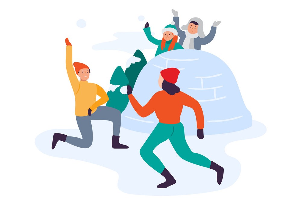 SNOWBALL FIGHT with Yatra